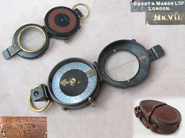 WW1 era Verners MK VI design prismatic compass